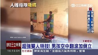 空中轉圈倒立自如　看完讓你目瞪口呆