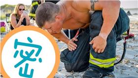 受虐犬,猛男,消防員,大肌肌▲圖／翻攝自《南卡州信使郵報》