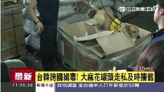 台韓跨國緝毒　攔截走私大麻花罐頭