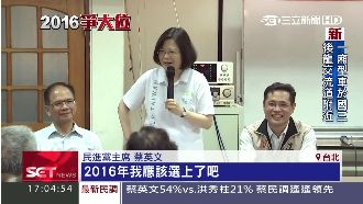 民調狠甩柱　蔡英文：我應該選上了吧