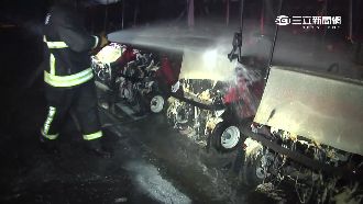 知名農場暗夜起火　近百電動車燒光