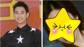 合成圖
金秀賢翻攝自金秀賢吧微博
金珠娜翻攝自NAVER