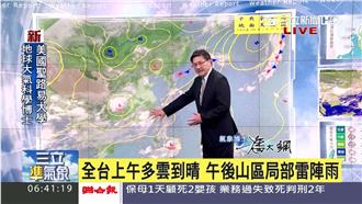 大暑！北部高溫35度　中南部有陣雨