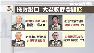 急死！搶救出口　大老疾呼新台幣要貶