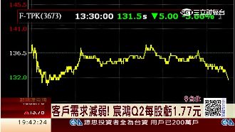 宸鴻Q2客戶需求減弱　股價下跌3趴
