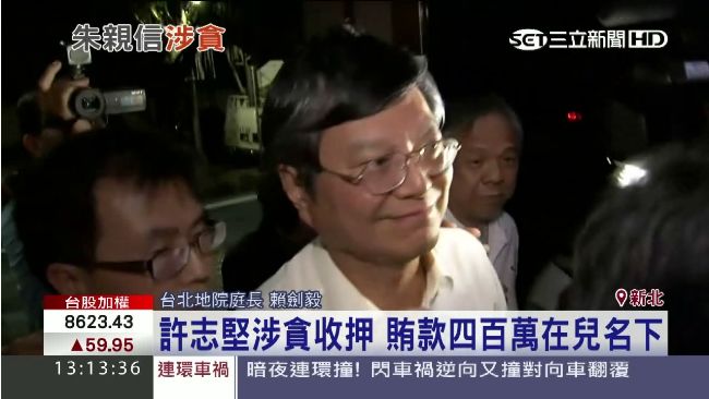 建商送名錶、金條　朱立倫愛將被起訴