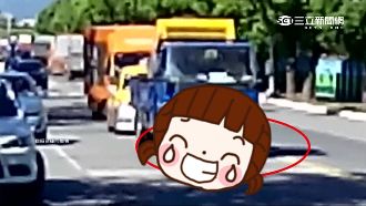 路倒姐橫躺路中央　疑假車禍真詐財