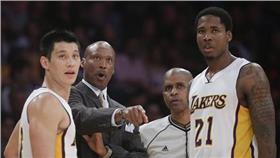 Ed Davis,林書豪,Byron Scott（圖／美聯社／達志影像）