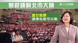蔡英文發豪語「北市要贏20萬票！」