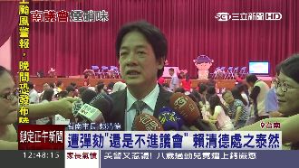 坦然得很～賴清德：若遭撤職泰然處之