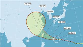 穿心颱蘇迪勒來襲　中央氣象局發海警