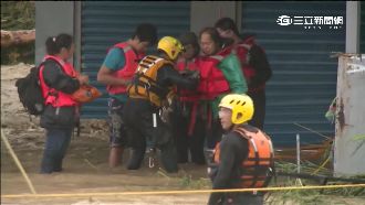 三峽暴雨猛水衝屋　竹崙路2人失蹤
