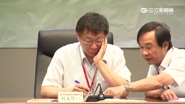 台北水變黃　柯自己檢討坦言太嚴厲