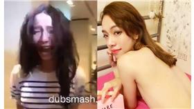 ▲Kiwebaby（張朵）模仿陳幸妤。（圖／翻攝自張朵臉書）