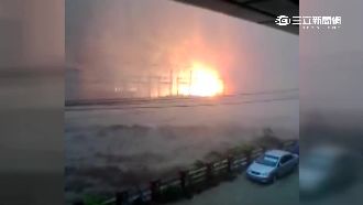 直擊恐怖颱風！烏來發電廠爆炸起火