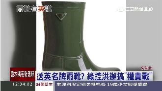 送小英名牌雨靴？綠控洪辦想搞權貴戰