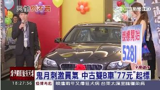 鬼月拼買氣　雙B中古車77元起標