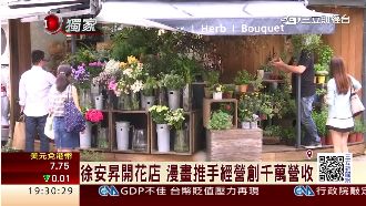 徐安昇開花店　幕後漫畫家當推手