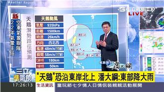 天鵝颱風恐沿東岸北上！東部將降大雨