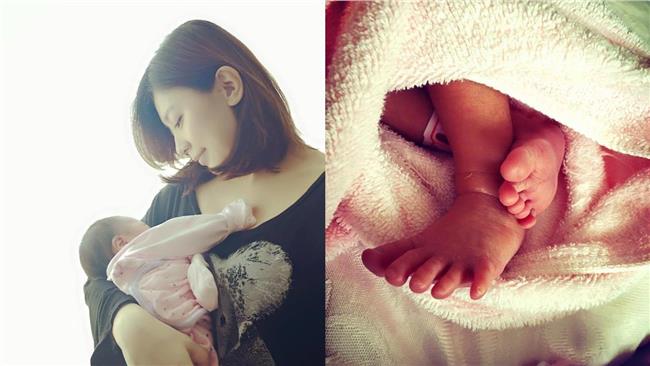 賈靜雯產女兒　修杰楷喊一輩子愛你們