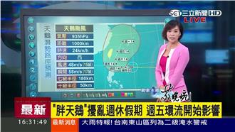 胖天鵝步步逼近　最快週四下午發海警