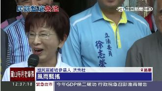 洪秀柱自嘲「選情如苗財政般飄搖！」