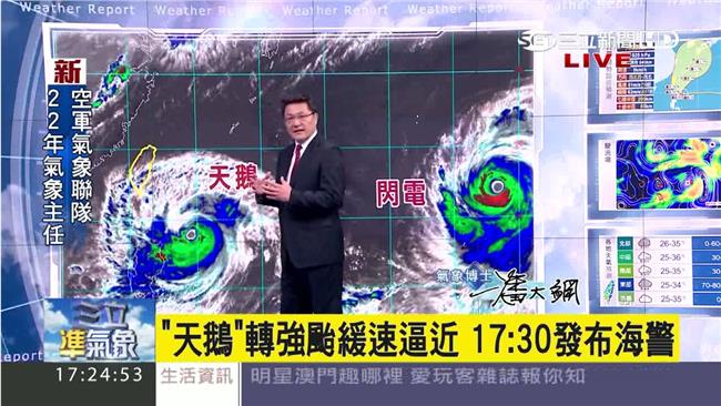 天鵝緩速進逼　對台影響周末最劇烈