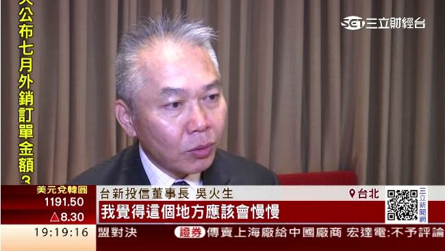 美開升息大門　吳火生：台股利空出盡