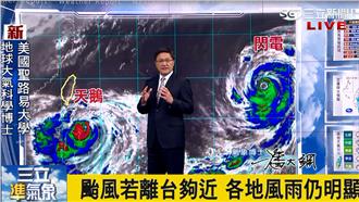 天鵝減弱為中颱　影響台灣恐到周一