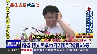 最佳省長柯文哲！減債66億方式曝光
