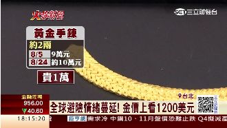 全球避險情緒蔓延　金價1200美元