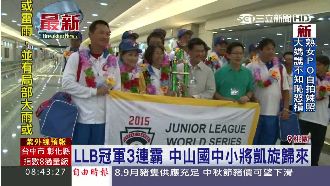 LLB3連霸　中山國小小將凱旋歸來