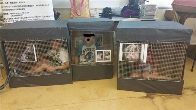 屁孩體驗「關狗籠」不到3分鐘就崩潰