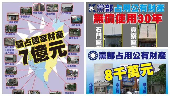 台聯：國民黨「占用」7億公有財產！