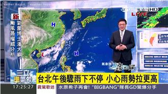 西南氣流往北移　19縣市豪大雨特報