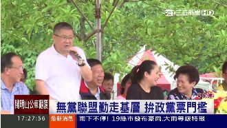 無黨聯盟勤走基層　拚政黨票門檻