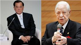 連戰、李登輝／美聯社／達志影像