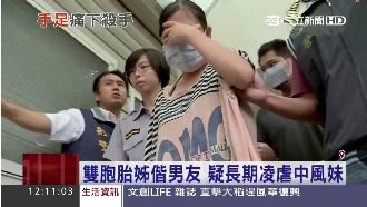 冷血手足！女偕男友打死中風雙胞胎妹