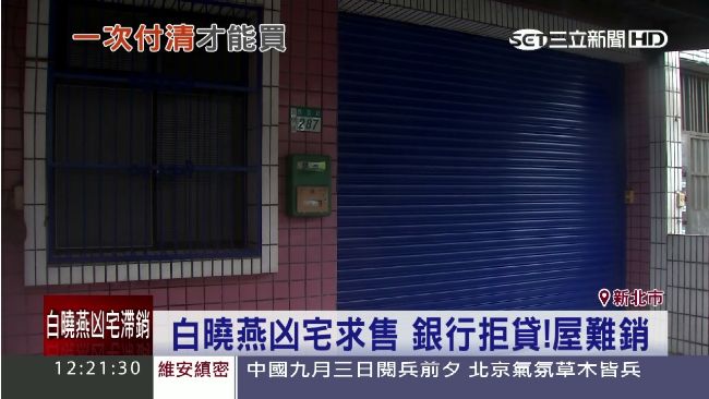 銀行拒貸凶宅　白曉燕案公寓賣不出去