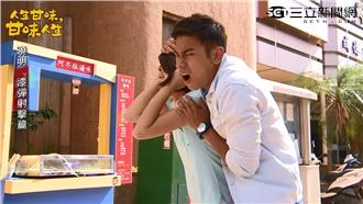 亮哲背後環抱　保護李燕吃「慶記」