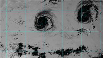 衛星雲圖驚見人臉　網友：現在七月