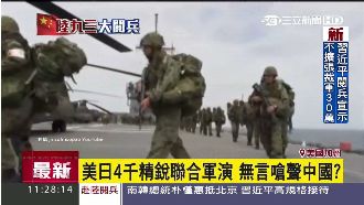 無言嗆聲中國？美日舉行聯合軍演