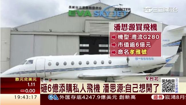 砸6億添購私人飛機！潘思源躋升富豪