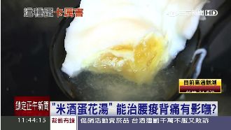 「米酒蛋花湯」能治腰痠背痛有影嘸？