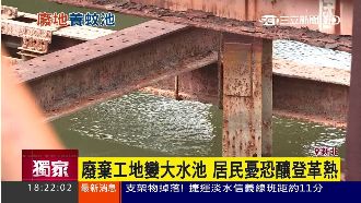 廢棄工地變大水池　居民憂恐釀登革熱