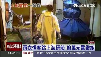 雨衣怪客潛入海研船　竊走萬元電鑽組