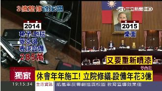 獨／休會必施工！立院明年修繕花3億