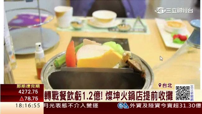 轉戰餐飲虧1.2億！燦坤火鍋店收攤