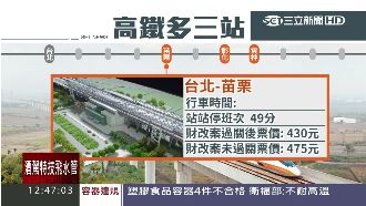 高鐵新制將啟動　跑南北多花18分鐘