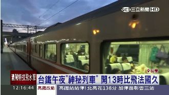 台鐵「深夜列車」　繞4分之3個台灣